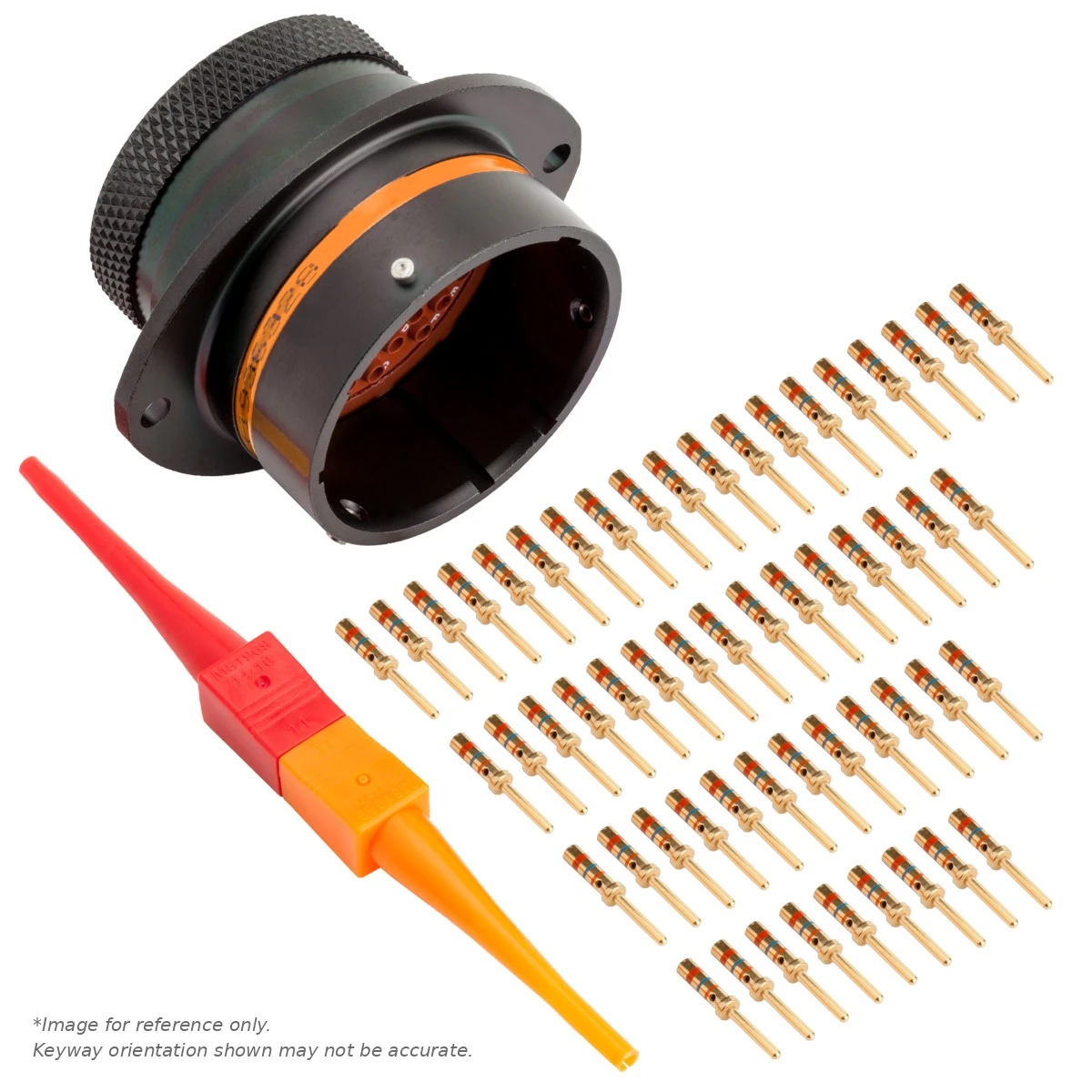 AS,55 WAY,FLG,PIN,C KEY,ORANGE - AS022-55PC