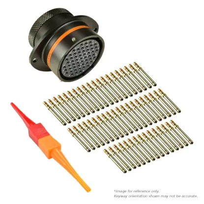 AS,55 WAY,FLG,SKT,C KEY,ORANGE - AS022-55SC