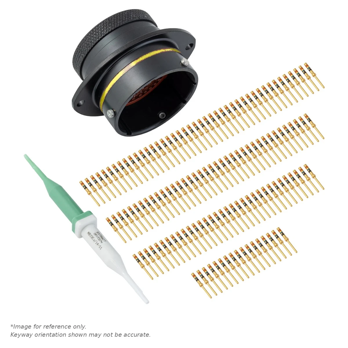 AS,29 WAY,FLG,PIN,A KEY,YELLOW - AS024-29PA