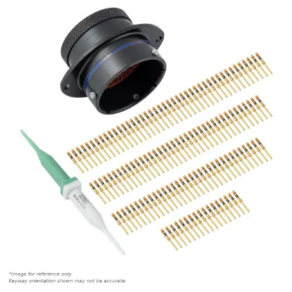 AS,128 WAY,FLG,SKT,B KEY,BLUE - AS024-35SB