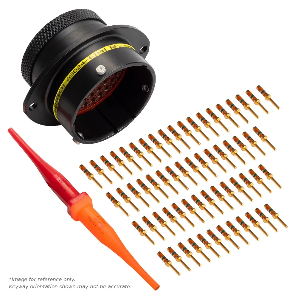 AS,61 WAY,FLG,PIN,A KEY,YELLOW - AS024-61PA