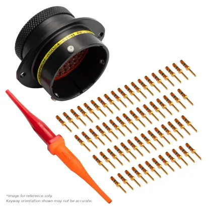 AS,61 WAY,FLG,PIN,A KEY,YELLOW - AS024-61PA