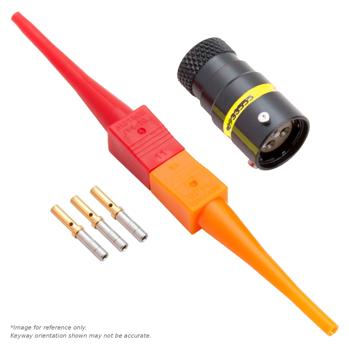 AS MINI,3 WAY,INLINE,PIN,A KEY,YELLOW - AS107-98PA