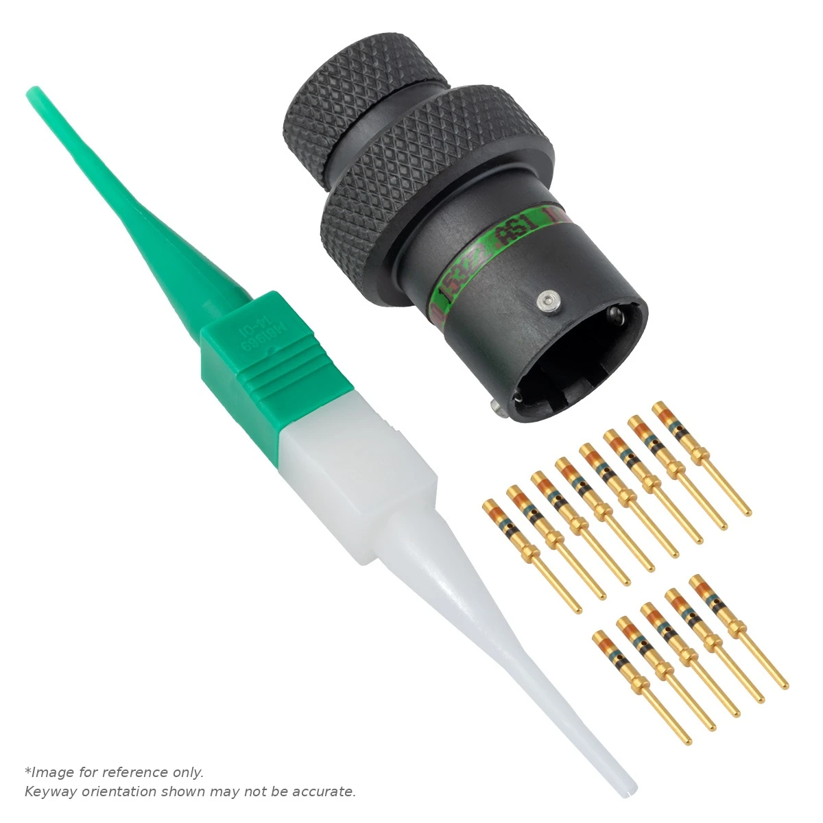 AS,13 WAY,INLINE,PIN,D KEY,GREEN - AS110-35PD