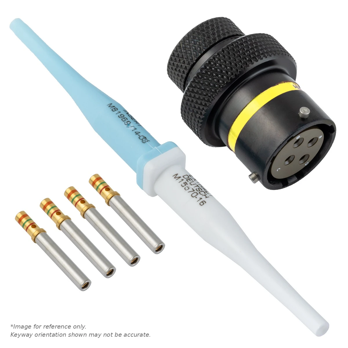 AS,4 WAY,INLINE,SKT,A KEY,YELLOW - AS112-04SA