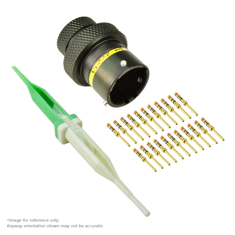 AS,22 WAY,INLINE,PIN,A KEY,YELLOW - AS112-35PA