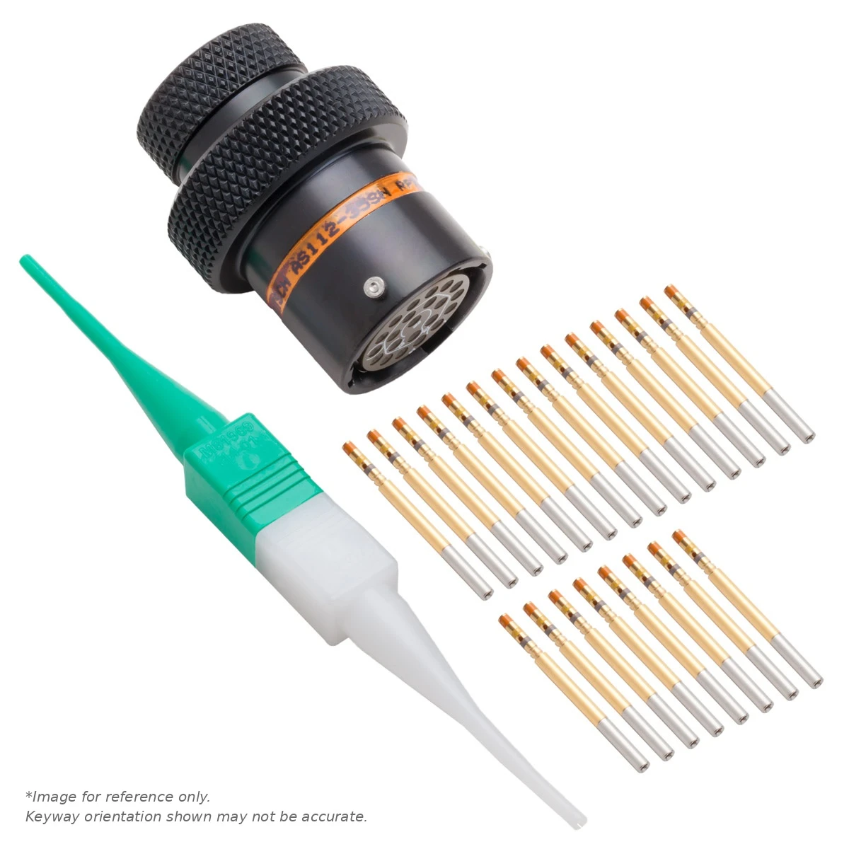 AS,22 WAY,INLINE,SKT,C KEY,ORANGE - AS112-35SC