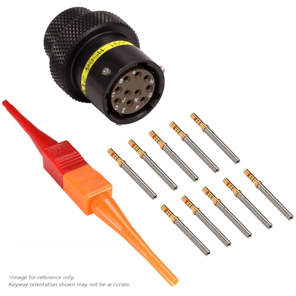 AS,10 WAY,INLINE,PIN,A KEY,YELLOW - AS112-98PA