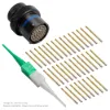 AS,37 WAY,INLINE,SKT,B KEY,BLUE - AS114-35SB