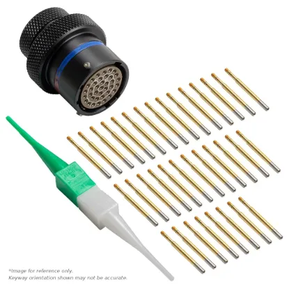 AS,37 WAY,INLINE,SKT,B KEY,BLUE - AS114-35SB