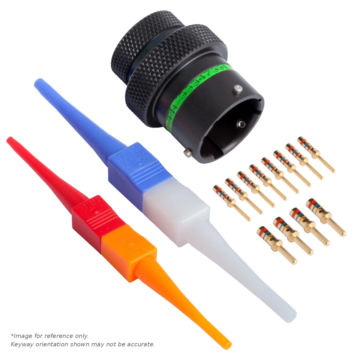 AS,12 WAY,INLINE,PIN,D KEY,GREEN - AS114-97PD