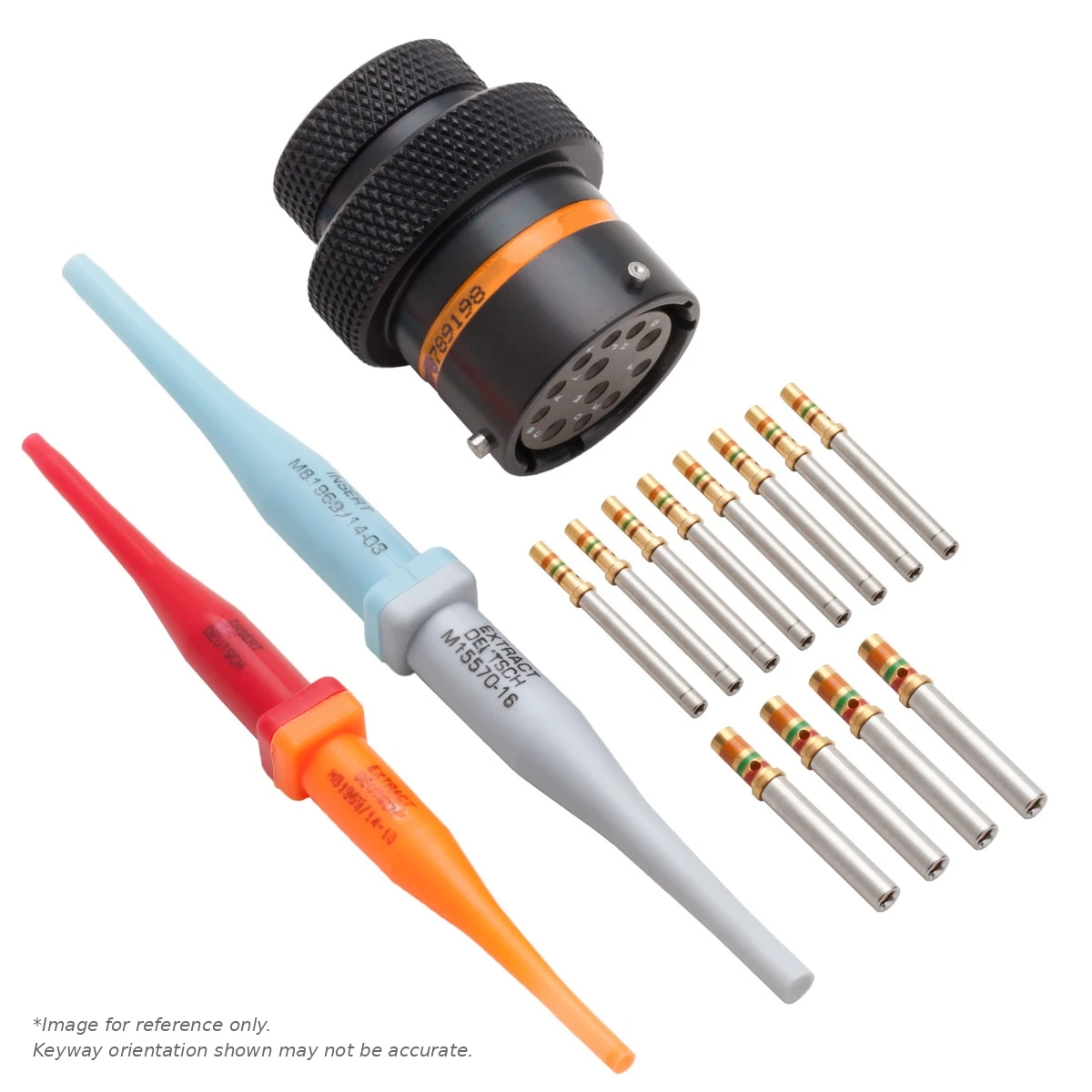 AS,12 WAY,INLINE,SKT,C KEY,ORANGE - AS114-97SC