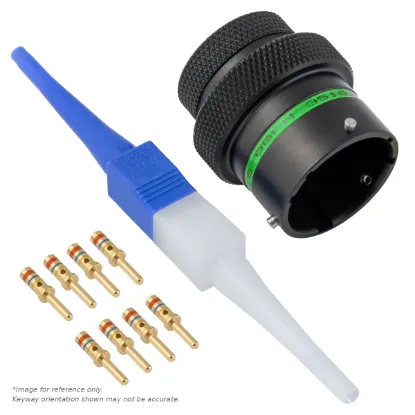 AS,8 WAY,INLINE,PIN,D KEY,GREEN - AS116-08PD