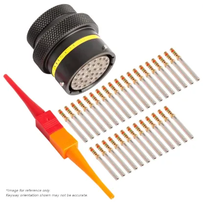 AS,32 WAY,INLINE,SKT,A KEY,YELLOW - AS118-32SA