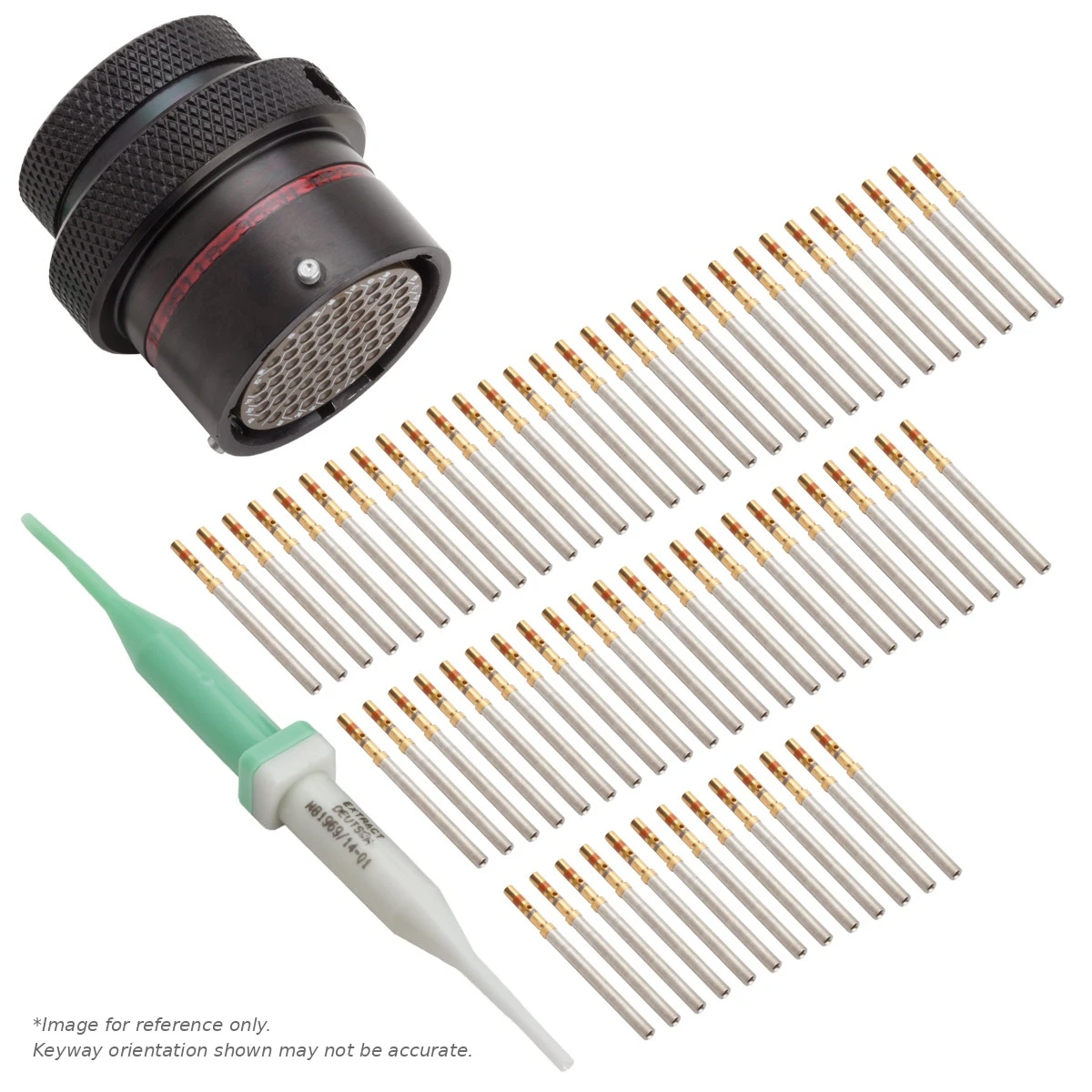 AS,66 WAY,INLINE,PIN,N KEY,RED - AS118-35PN