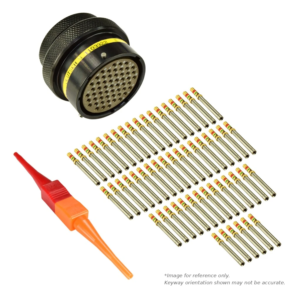 AS,55 WAY,INLINE,SKT,A KEY,YELLOW - AS122-55SA