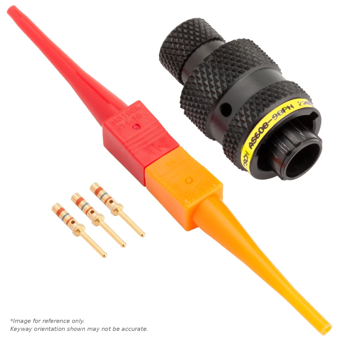AS,3 WAY,PLG,SKT,A KEY,YELLOW - AS608-98PA