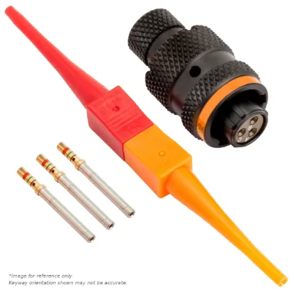 AS,3 WAY,PLG,PIN,C KEY,ORANGE - AS608-98SC