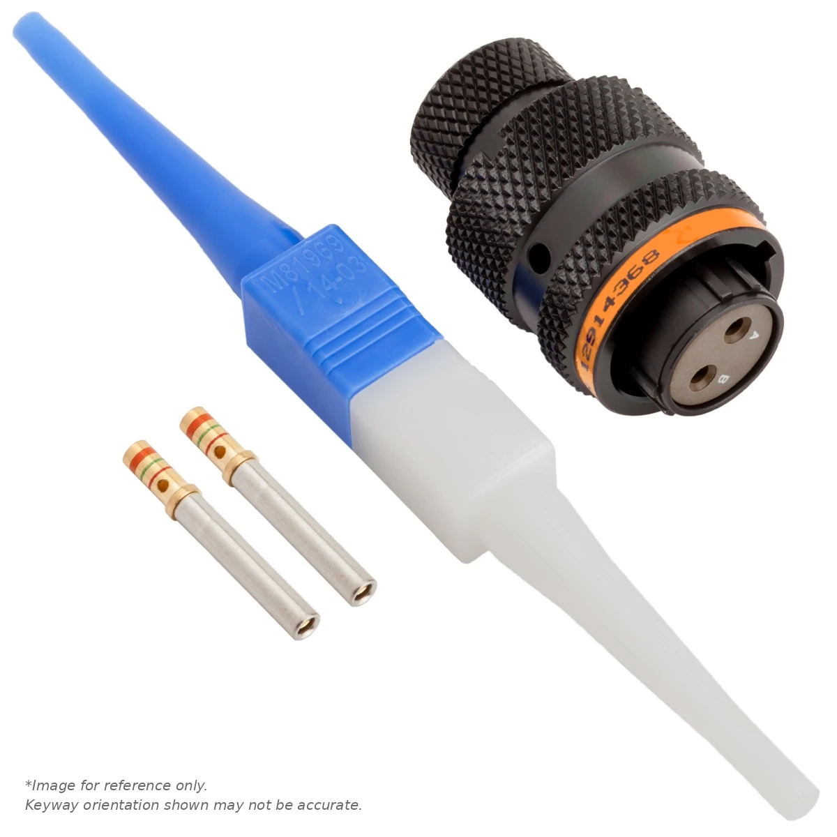 AS,2 WAY,PLG,PIN,C KEY,ORANGE - AS610-02SC
