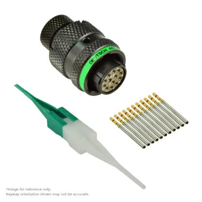 AS,13 WAY,PLG,PIN,D KEY,GREEN - AS610-35SD