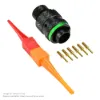 AS,6 WAY,PLG,SKT,D KEY,GREEN - AS610-98PD