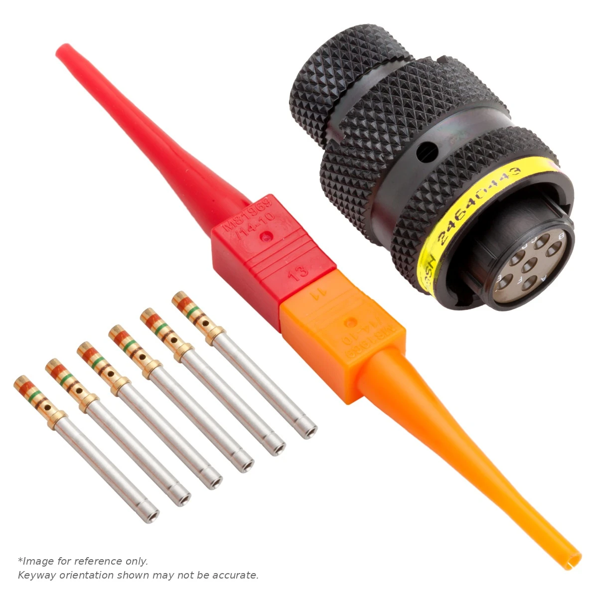AS,6 WAY,PLG,PIN,A KEY,YELLOW - AS610-98SA