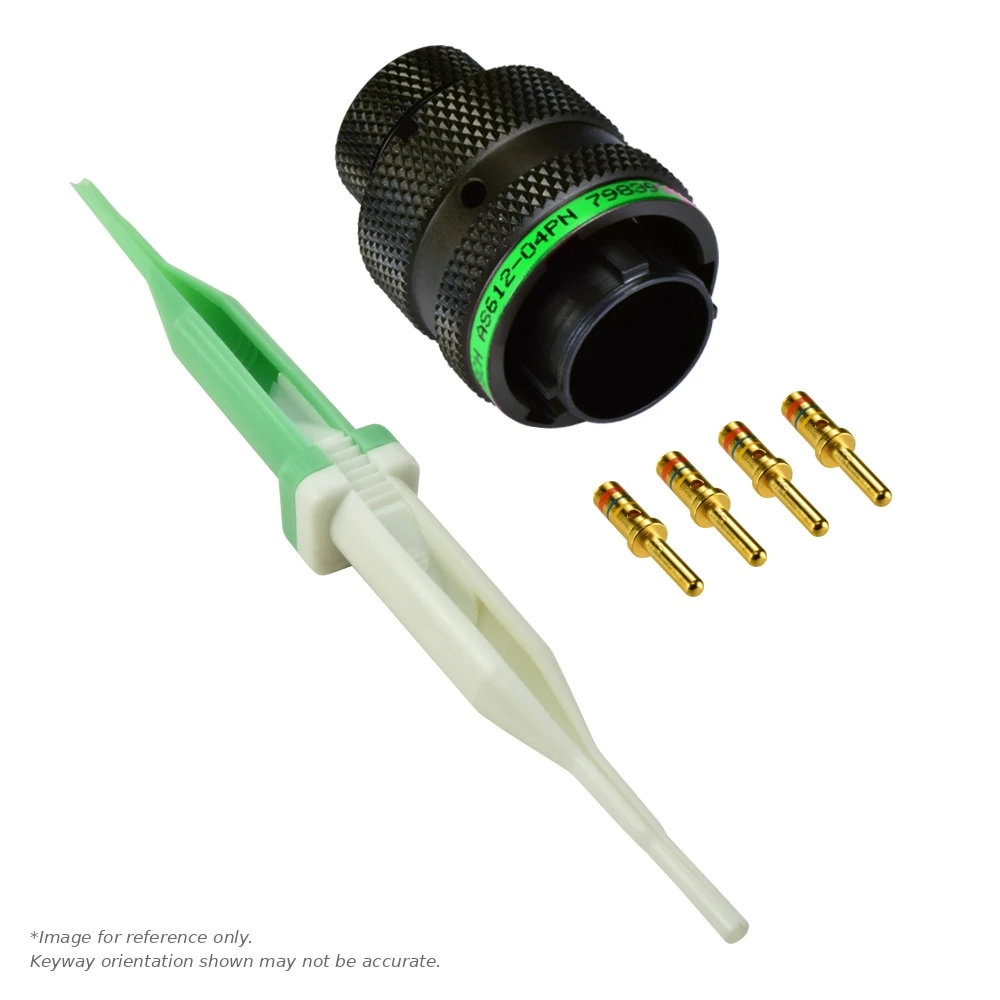 AS,4 WAY,PLG,SKT,D KEY,GREEN - AS612-04PD