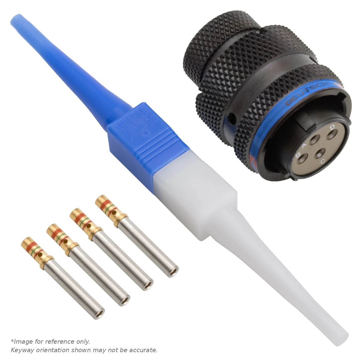 AS,4 WAY,PLG,PIN,B KEY,BLUE - AS612-04SB