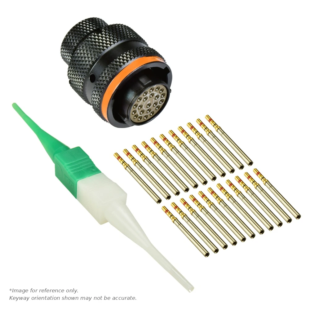 AS,22 WAY,PLG,PIN,C KEY,ORANGE - AS612-35SC