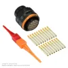 AS,19 WAY,PLG,PIN,C KEY,ORANGE - AS614-19SC