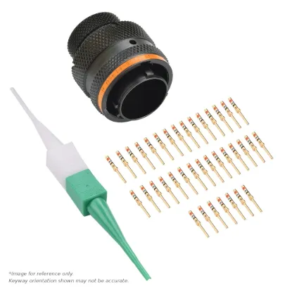 AS,37 WAY,PLG,SKT,C KEY,ORANGE - AS614-35PC