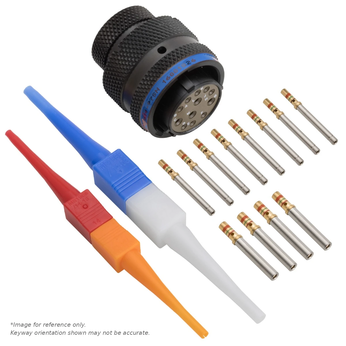 AS,12 WAY,PLG,PIN,B KEY,BLUE - AS614-97SB