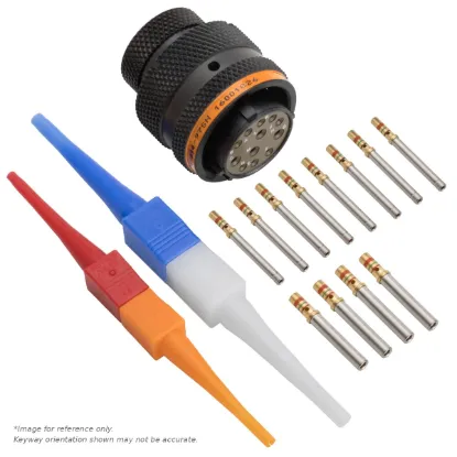 AS,12 WAY,PLG,PIN,C KEY,ORANGE - AS614-97SC