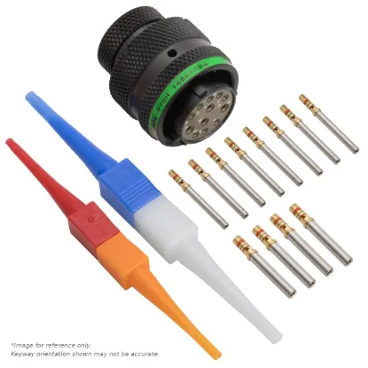 AS,12 WAY,PLG,PIN,D KEY,GREEN - AS614-97SD