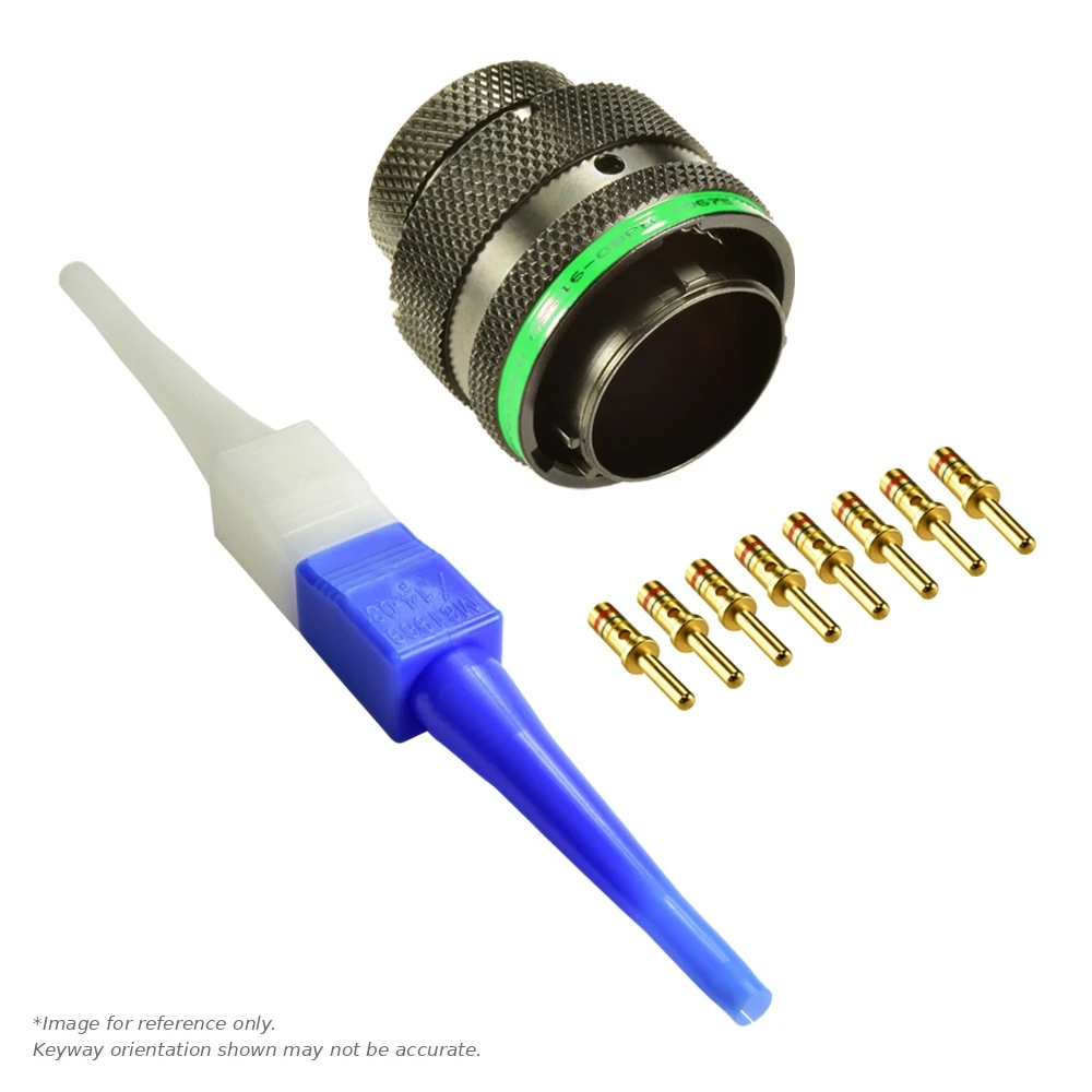 AS,8 WAY,PLG,PIN,D KEY,GREEN - AS616-08PD