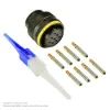 AS,8 WAY,PLG,PIN,A KEY,YELLOW - AS616-08SA
