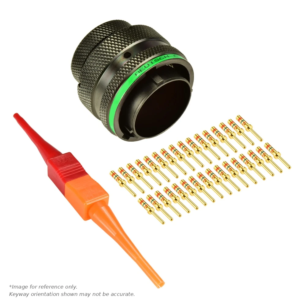 AS,32 WAY,PLG,PIN,D KEY,GREEN - AS618-32SD