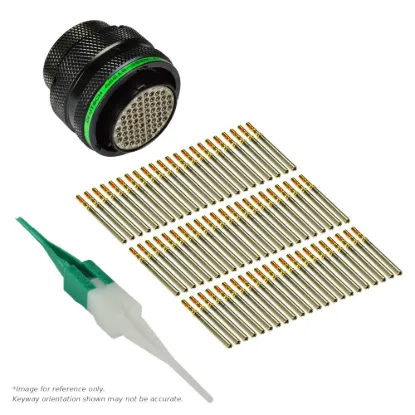 AS,66 WAY,PLG,PIN,D KEY,GREEN - AS618-35SD