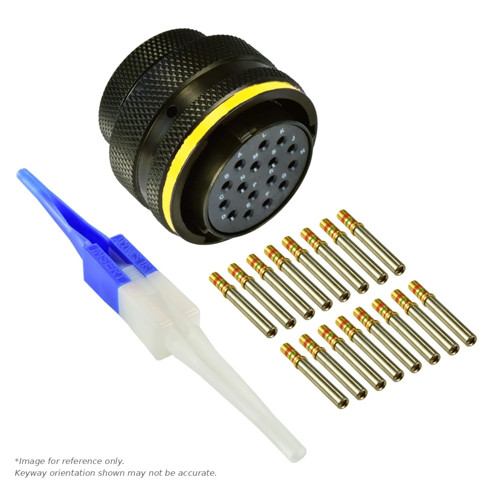 AS,16 WAY,PLG,PIN,A KEY,YELLOW - AS620-16SA