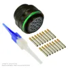 AS,16 WAY,PLG,PIN,D KEY,GREEN - AS620-16SD