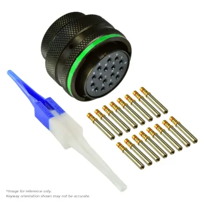 AS,16 WAY,PLG,PIN,D KEY,GREEN - AS620-16SD