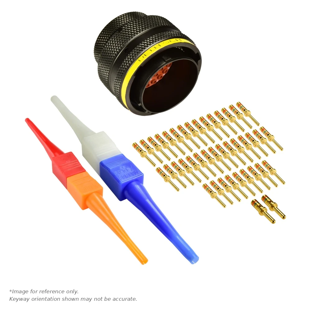 AS,39 WAY,PLG,SKT,A KEY,YELLOW - AS620-39PA