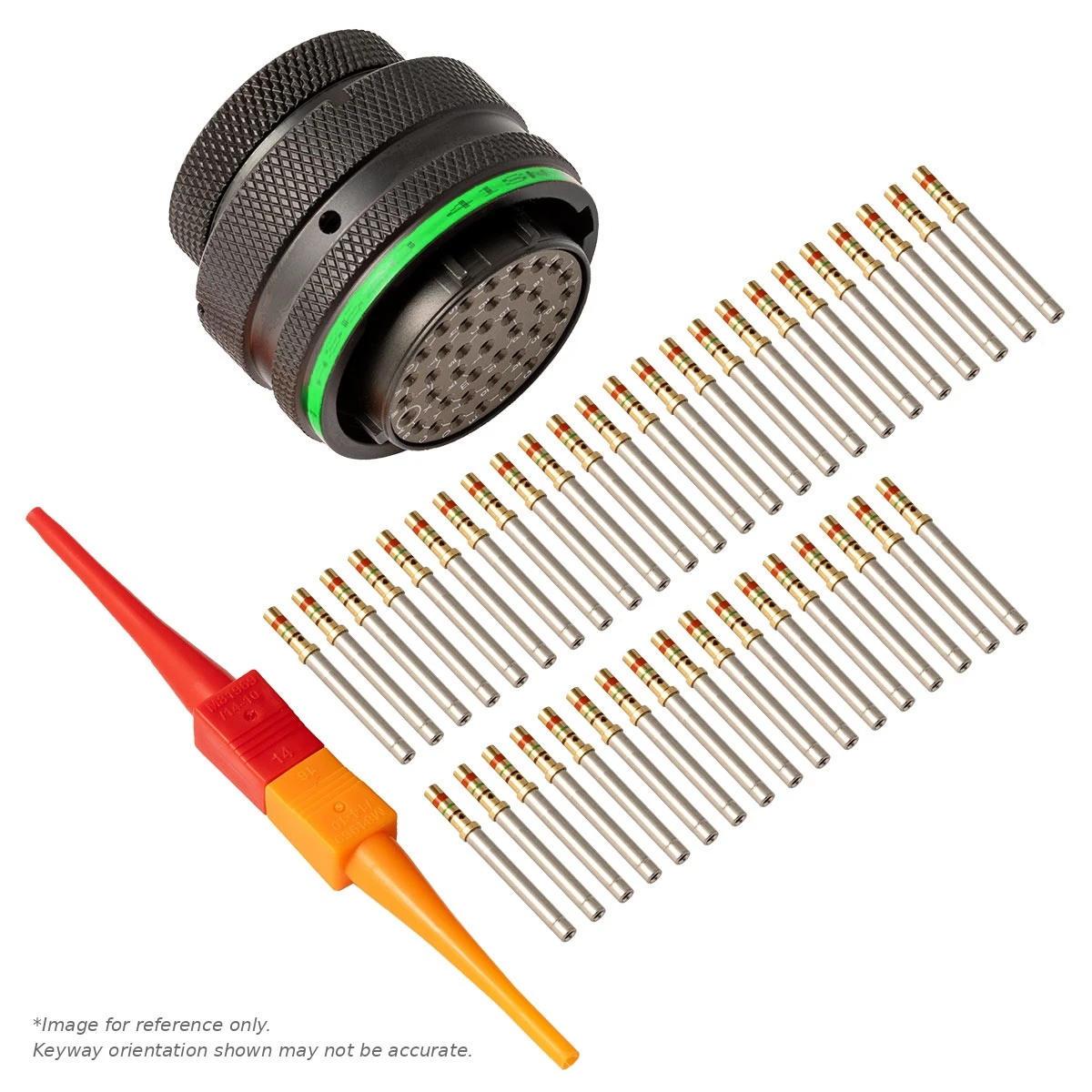 AS,41 WAY,PLG,PIN,D KEY,GREEN - AS620-41SD
