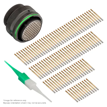AS,100 WAY,PLG,PIN,D KEY,GREEN - AS622-35SD