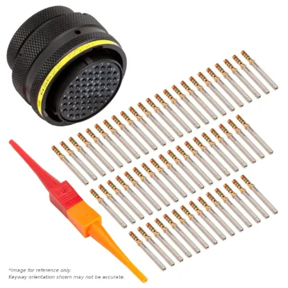 AS,55 WAY,PLG,PIN,A KEY,YELLOW - AS622-55SA