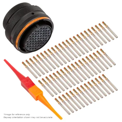 AS,55 WAY,PLG,PIN,C KEY,ORANGE - AS622-55SC