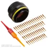 AS,29 WAY,PLG,SKT,A KEY,YELLOW - AS624-29PA