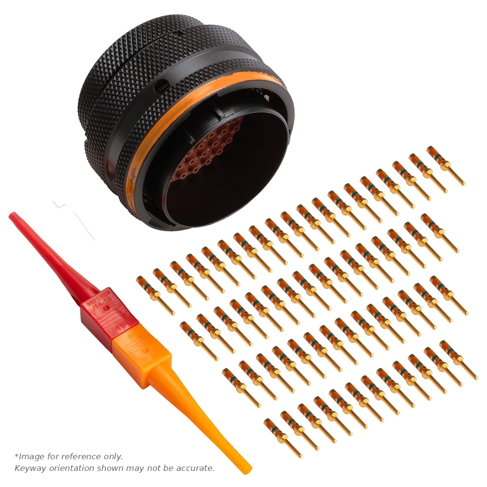 AS,29 WAY,PLG,SKT,C KEY,ORANGE - AS624-29PC