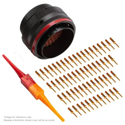 AS,29 WAY,PLG,SKT,N KEY,RED - AS624-29PN