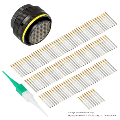 AS,29 WAY,PLG,PIN,A KEY,YELLOW - AS624-29SA